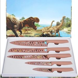 Knife Set, G.a HOMEFAVOR 5-piece Kitchen Knife Set, Gift Box